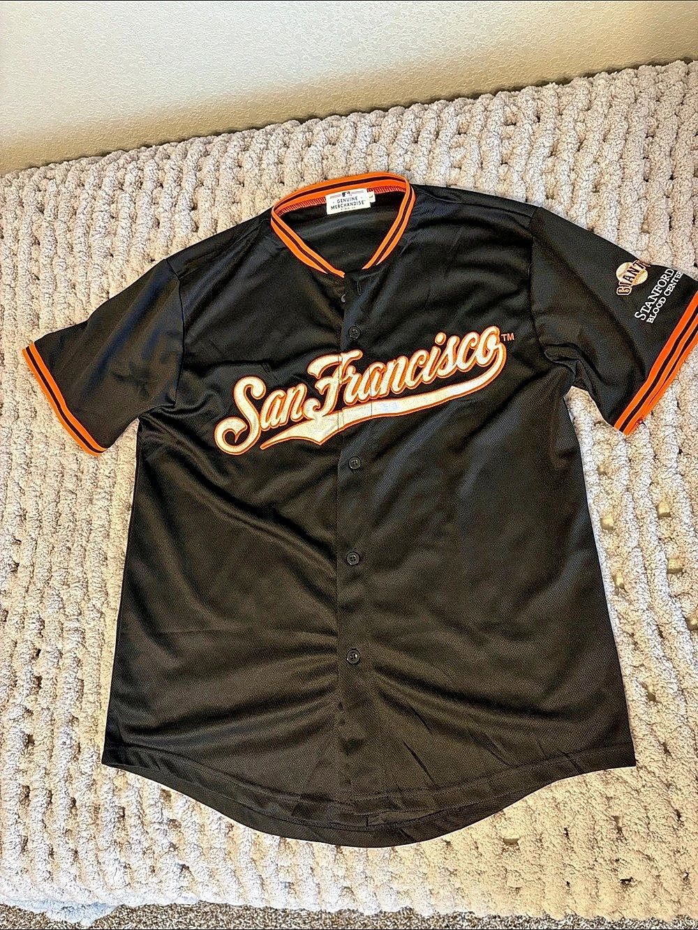 Genuine Merchandise San Francisco Giants jersey Black & Orange Size Large